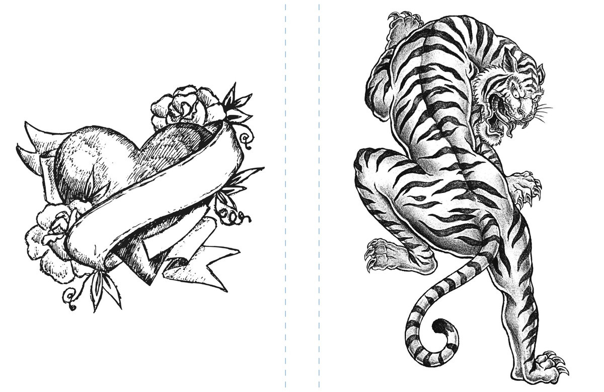 Tattoo Coloring Pages Printable
 Free Tiger Coloring Page to Print Adult Coloring Pages