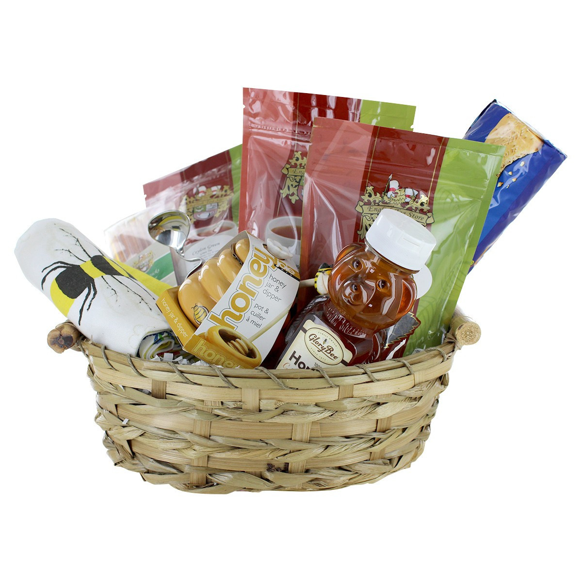 Tea Gift Basket Ideas
 Tea and Honey Gift Basket Mothers Day Gift Basket