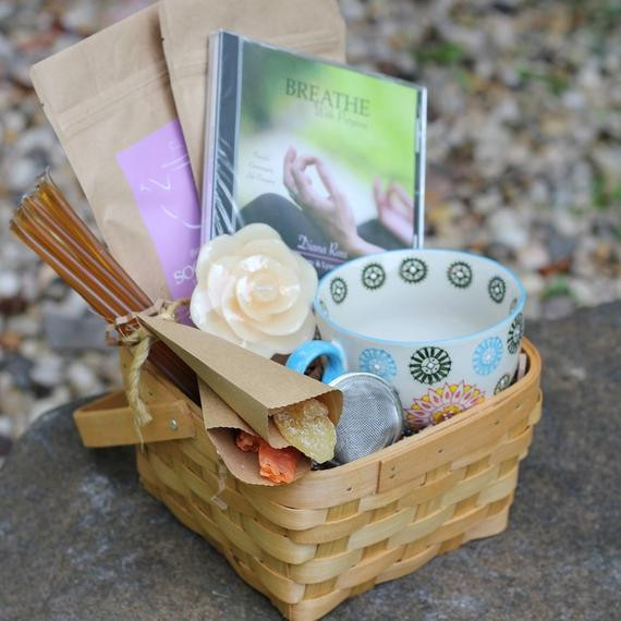 Tea Gift Basket Ideas
 Items similar to Breast Cancer "Get Well Organic Tea Gift