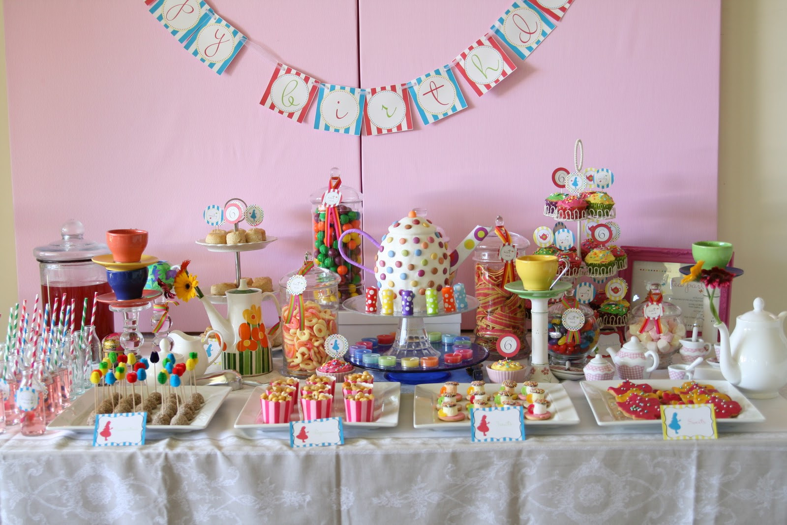 Tea Party Birthday Decorations
 OHMIGOSH DESIGN BLOG Tea Parties and Tutus