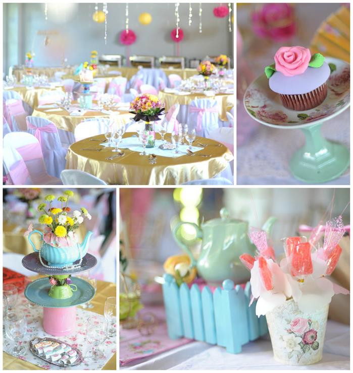 Tea Party Birthday Decorations
 Kara s Party Ideas Princess Tea Party