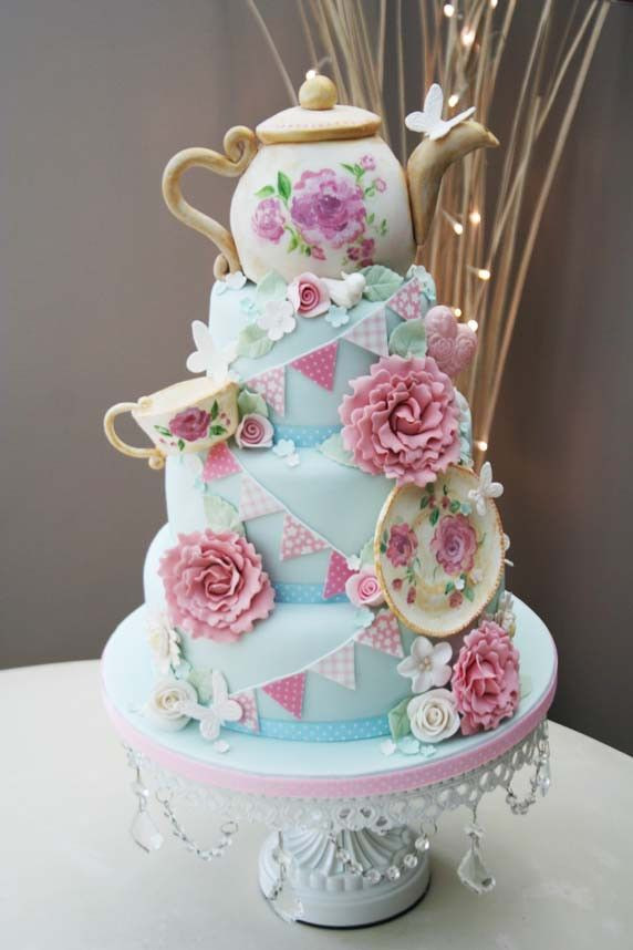 Tea Party Cake Ideas
 17 Best images about Tea Cups and Tea Pot Cakes on