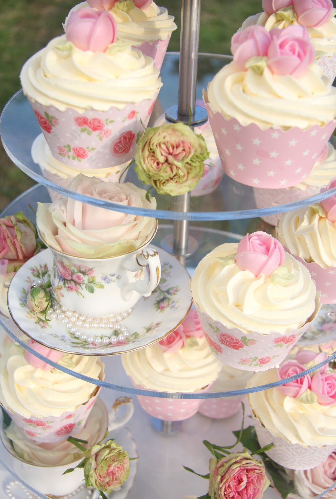 Tea Party Cupcake Ideas
 Life is What You Bake it Vintage Cake Cupcakes & Tea Cups