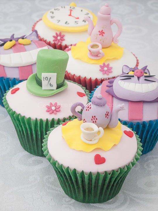 Tea Party Cupcake Ideas
 Mad Hatter s tea party Alice in Wonderland birthday