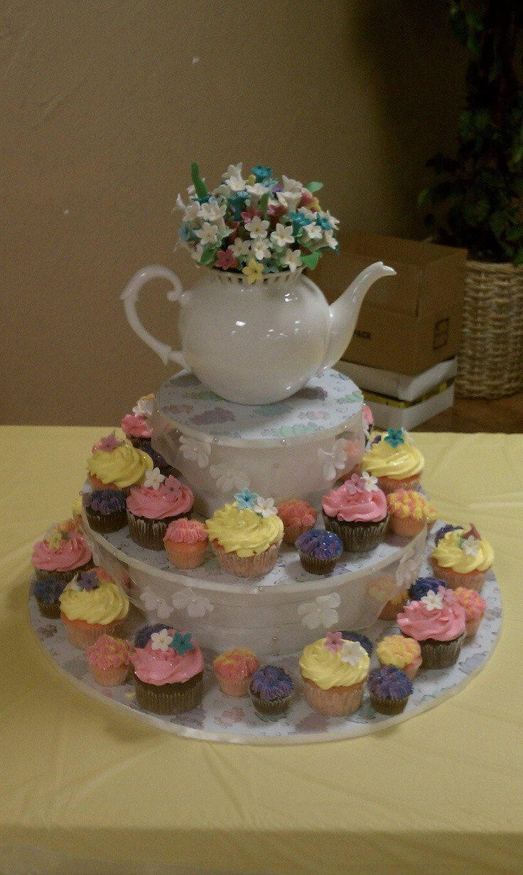 Tea Party Cupcake Ideas
 17 Best images about Bridal shower cupcakes on Pinterest