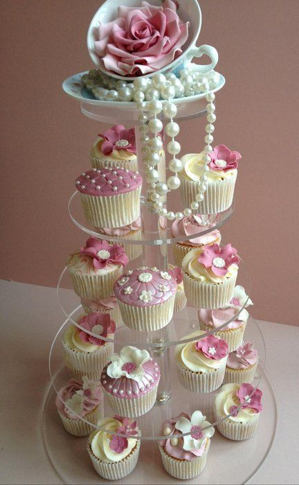 Tea Party Cupcake Ideas
 1000 ideas about Wedding Cupcake Stands on Pinterest