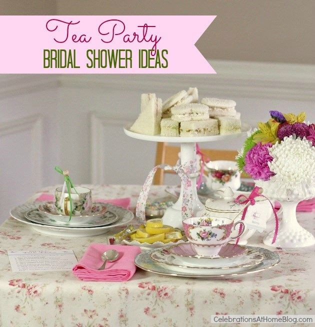 Tea Party Shower Ideas
 1000 images about Bridal Shower Tea Party on Pinterest