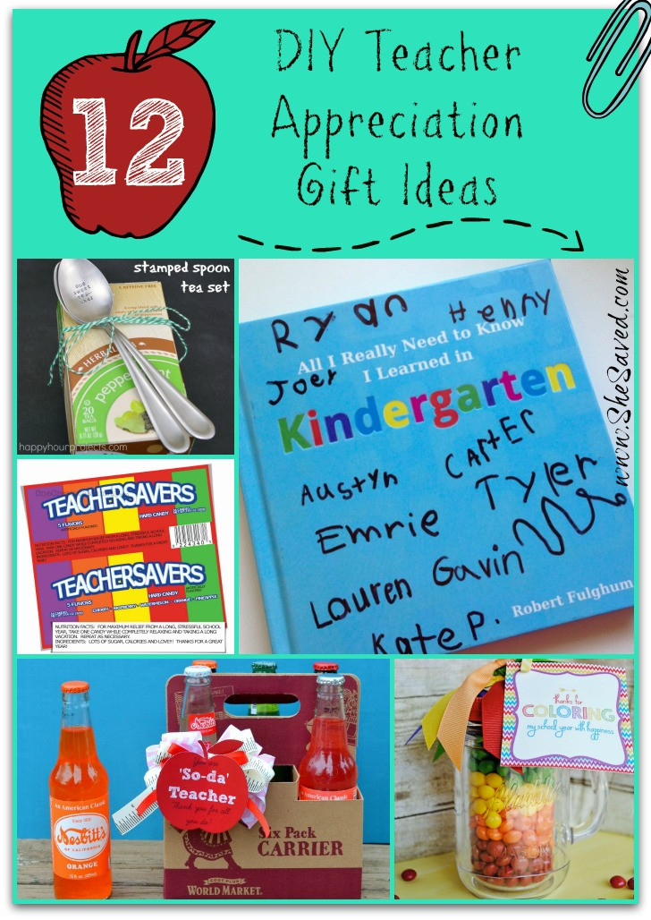 Teacher Appreciation Gifts DIY
 12 DIY Teacher Appreciation Gift Ideas SheSaved