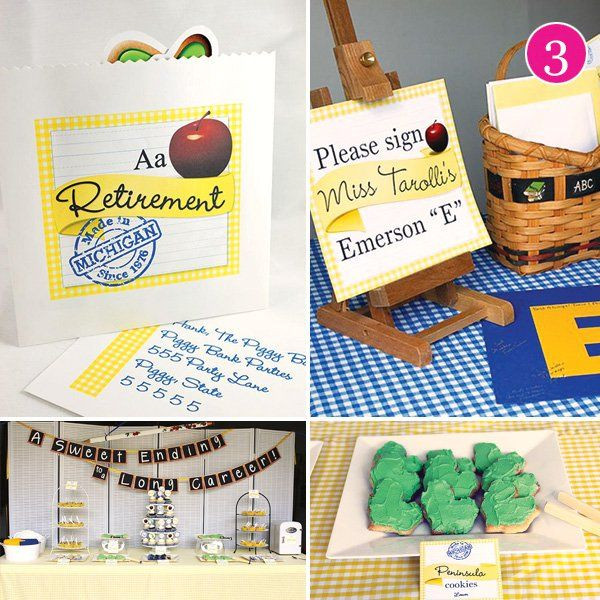 Teacher Retirement Party Ideas
 1000 ideas about Teacher Retirement Parties on Pinterest