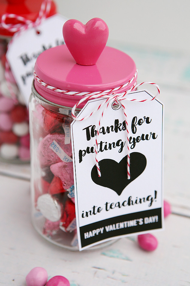 Teacher Valentine Gift Ideas
 Thanks For Putting Your Heart Into Teaching Eighteen25