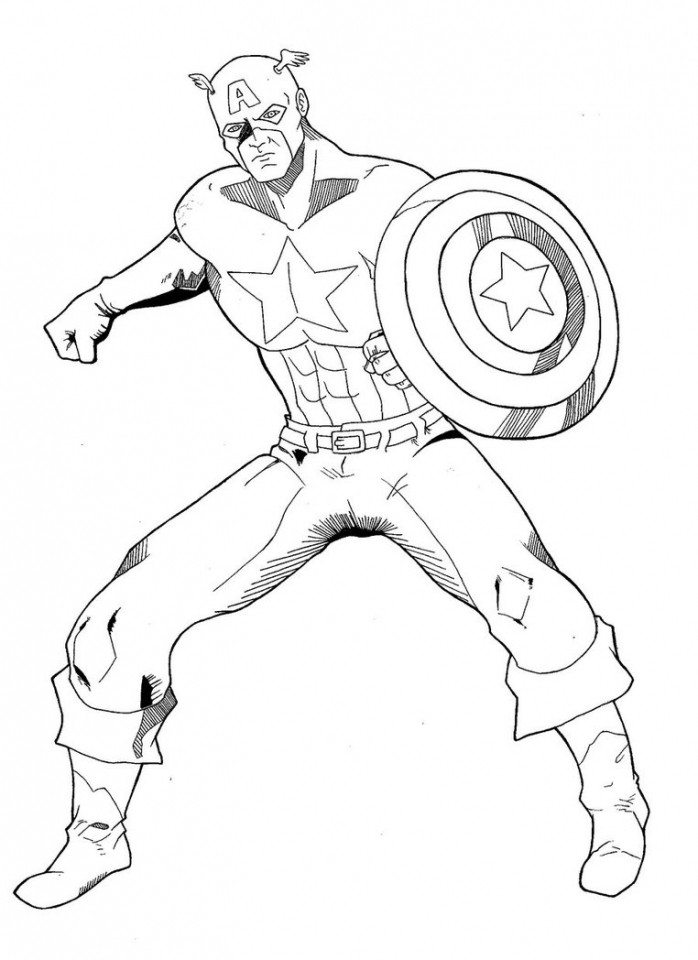 Teen Boys Coloring Pages
 Get This Captain America Coloring Pages for Teenage Boys