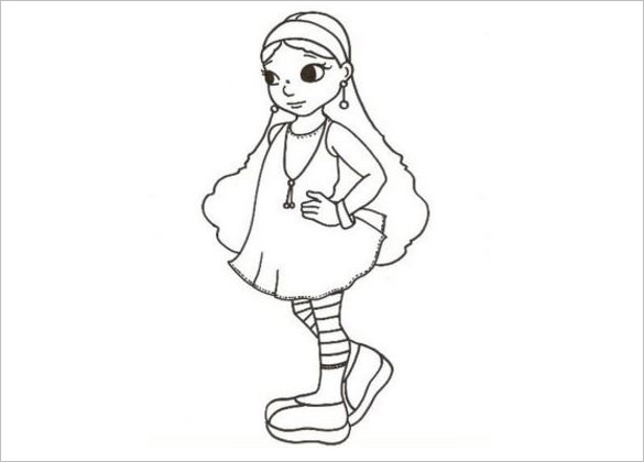Teen Girl Coloring Pages
 20 Teenagers Coloring Pages PDF PNG