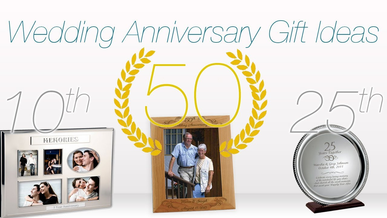 Tenth Wedding Anniversary Gift Ideas
 Gift Ideas for Wedding Anniversaries ♥ 1st 10th 25th