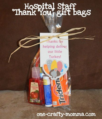 Thank You Gift Bag Ideas
 A thank you t bag that is perfect for the hospital