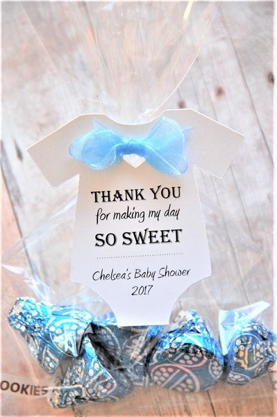 Thank You Gift Ideas For Baby Shower
 Baby esie 2 5" TAG ONLY THANK YOU for making my day