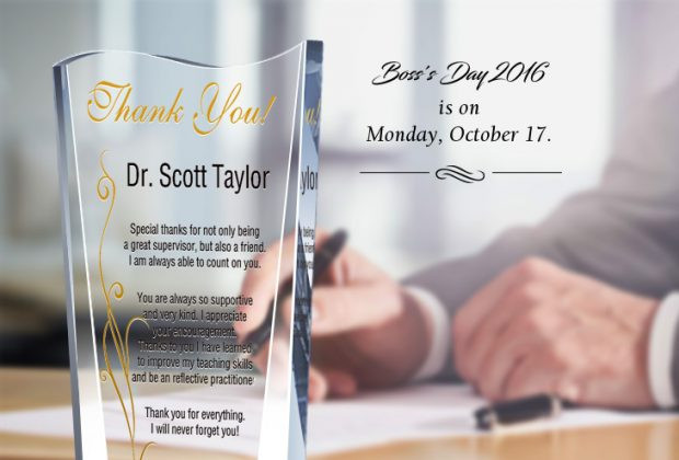 Thank You Gift Ideas For Boss
 Personalized Gift Ideas for Boss s Day 2016