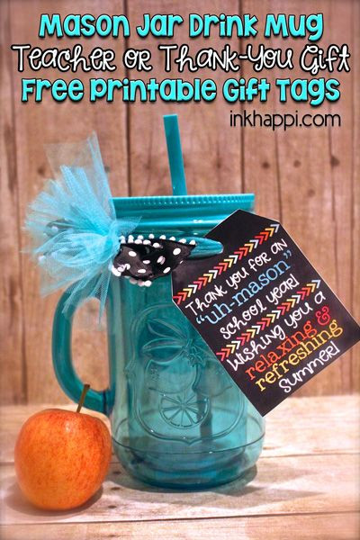 Thank You Teacher Gift Ideas
 Teacher Gift Idea and Free Printable Gift Tags