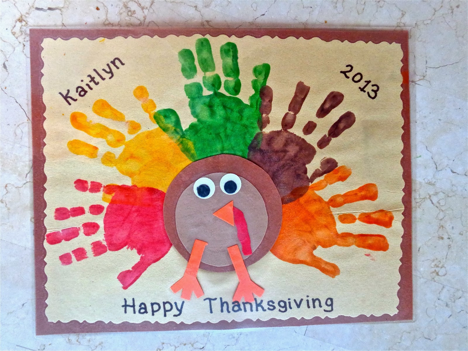 Thanksgiving Art Projects For Preschoolers
 Terrific Preschool Years Thanksgiving placemats