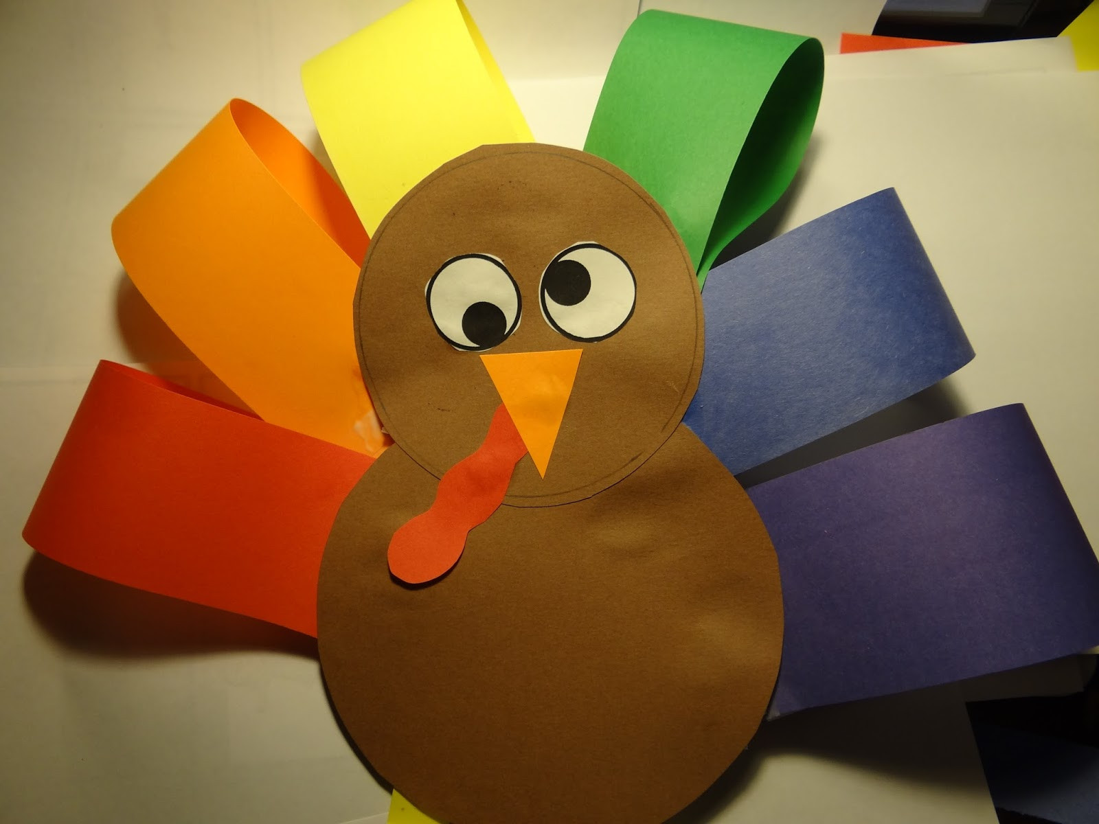 Thanksgiving Art Projects For Toddlers
 PATTIES CLASSROOM Turkey Art Project from Colored Paper