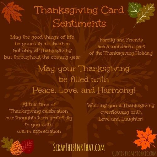 Thanksgiving Card Quotes
 17 Best ideas about Card Sentiments on Pinterest