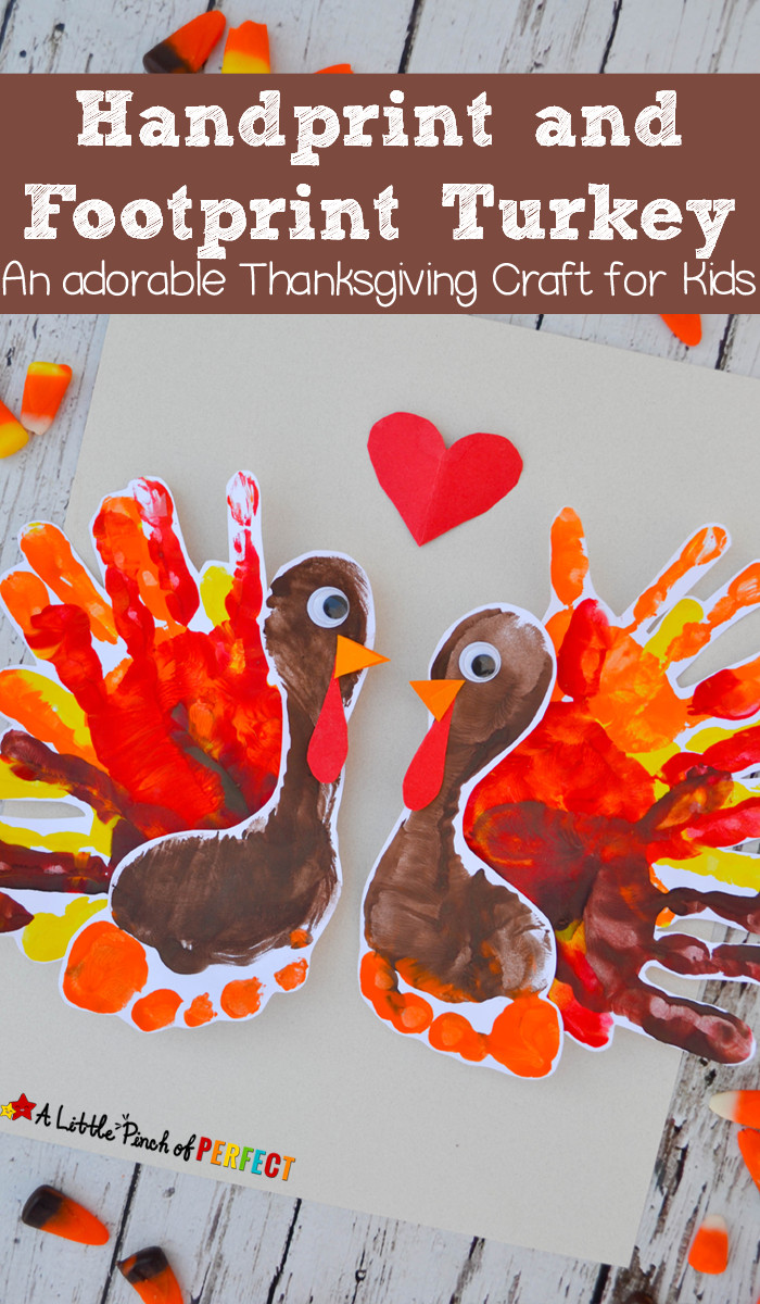 Thanksgiving Craft Ideas For Preschoolers
 Handprint and Footprint Turkey An adorable Thanksgiving