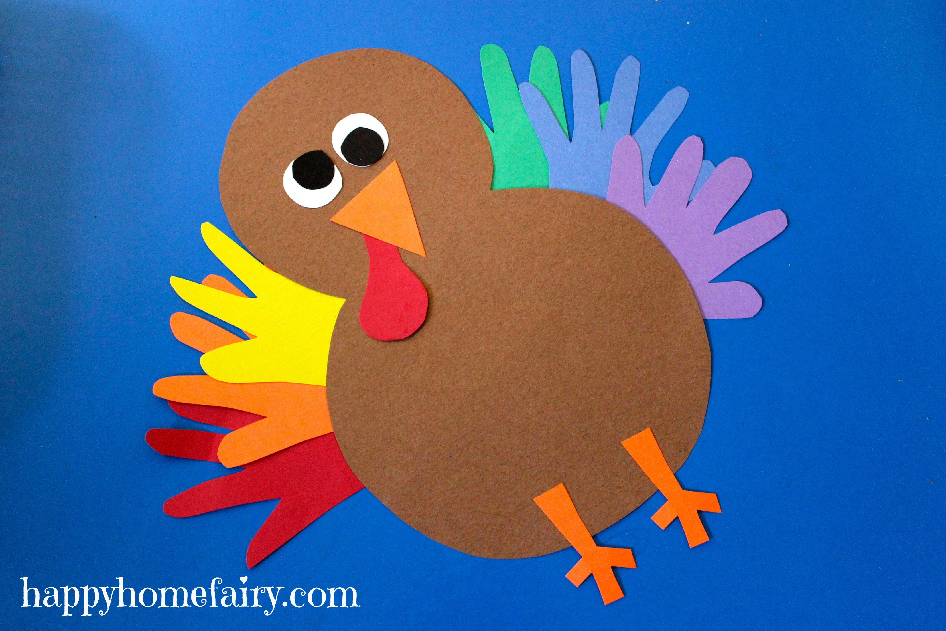 Thanksgiving Craft Ideas For Preschoolers
 Thankful Handprint Turkey Craft FREE Printable Happy
