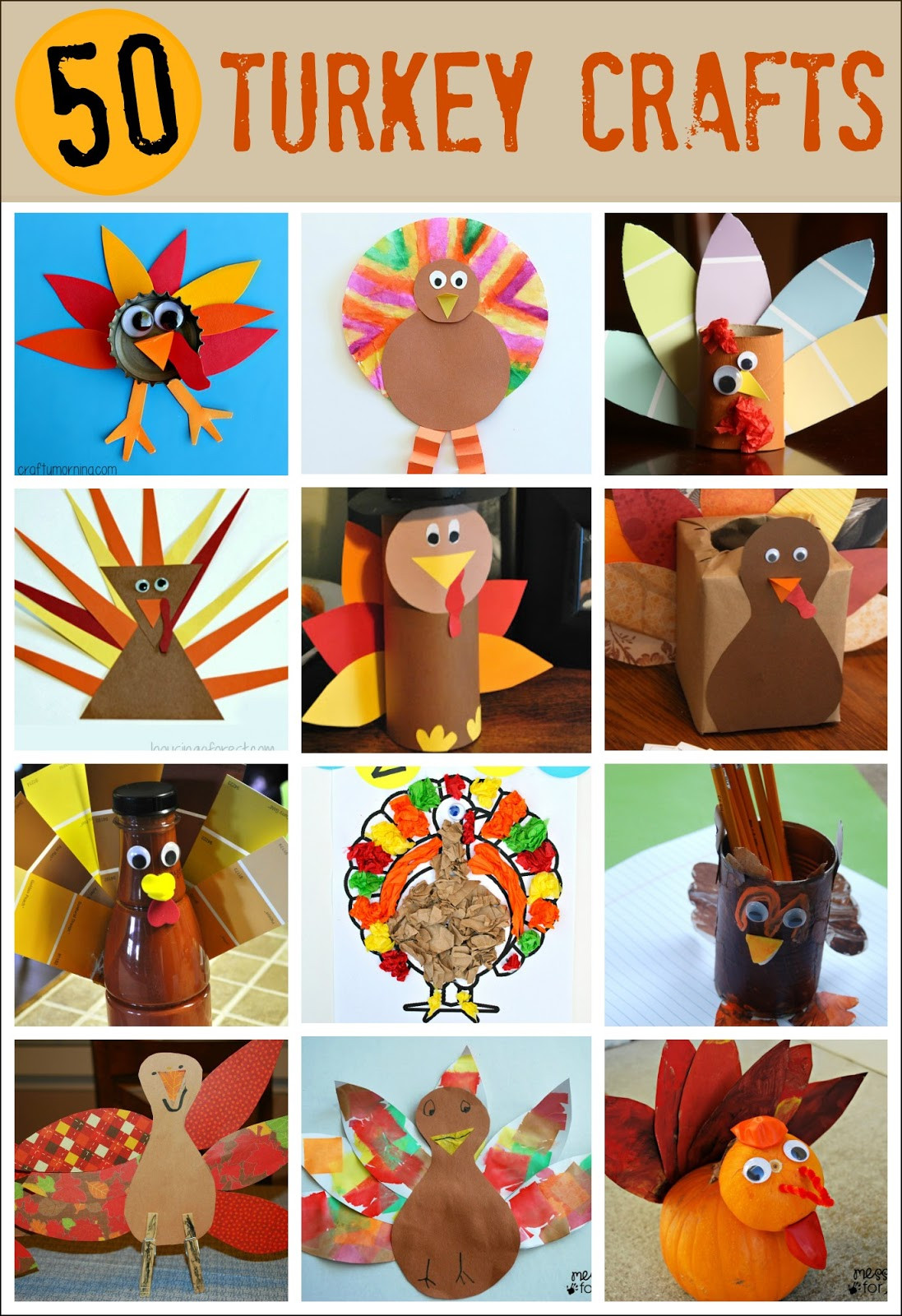 Thanksgiving Craft Ideas For Toddlers
 Thanksgiving Crafts for Kids Pipe Cleaner Turkey Mess