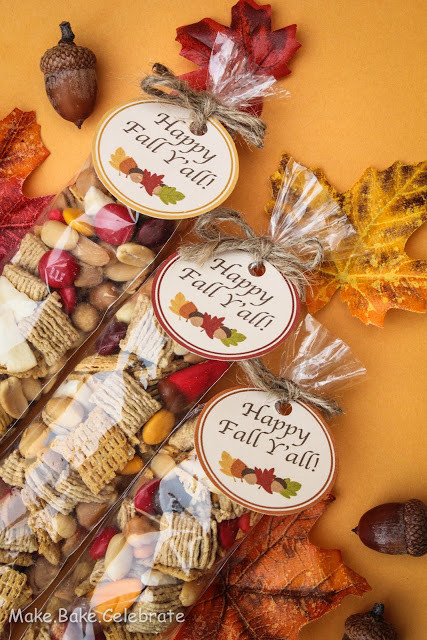 Thanksgiving Gift Ideas For Clients
 Fall Trail Mix and Printable