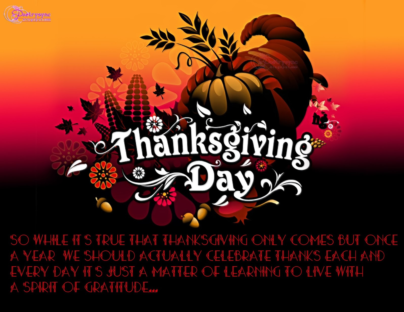 Thanksgiving Pics And Quotes
 Happy Thanksgiving Day Quotes QuotesGram