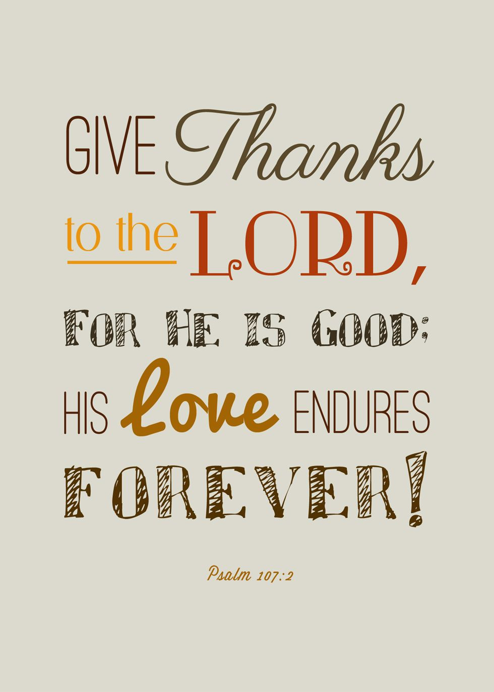 Thanksgiving Quotes Biblical
 Free Thanksgiving Scripture Printables