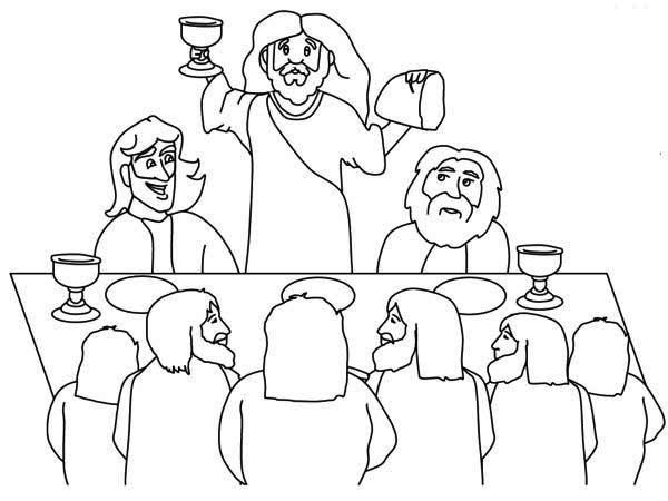 The Last Supper Coloring Pages Printable
 The Last Supper Coloring Page Coloring Home