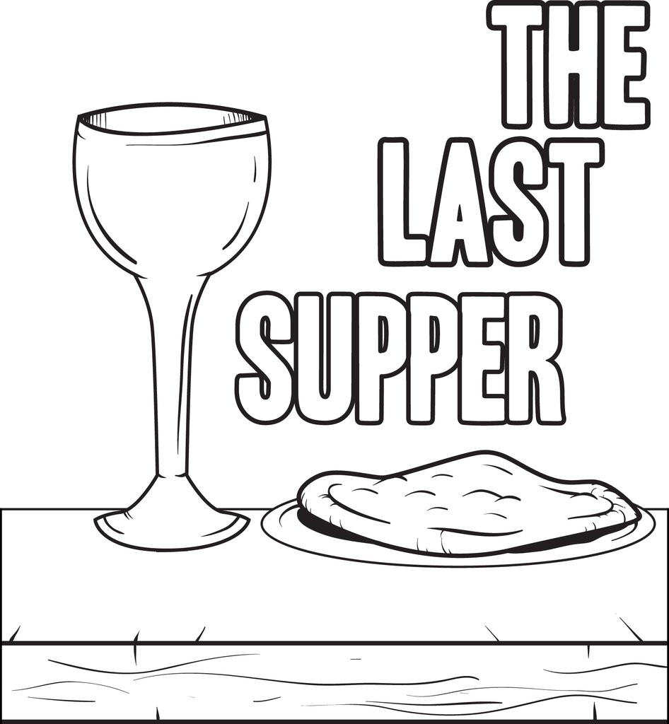 The Last Supper Coloring Pages Printable
 FREE Printable The Last Supper Coloring Page for Kids