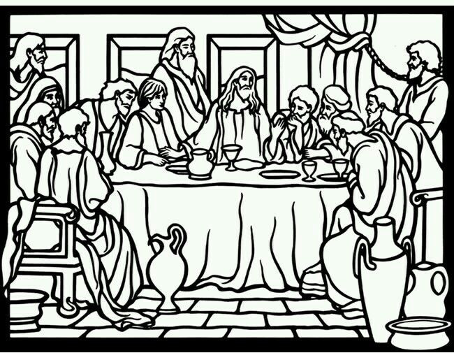 The Last Supper Coloring Pages Printable
 22 best THE LAST SUPPER images on Pinterest