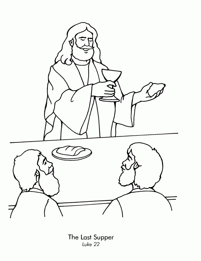 The Last Supper Coloring Pages Printable
 The Last Supper Coloring Page Coloring Home