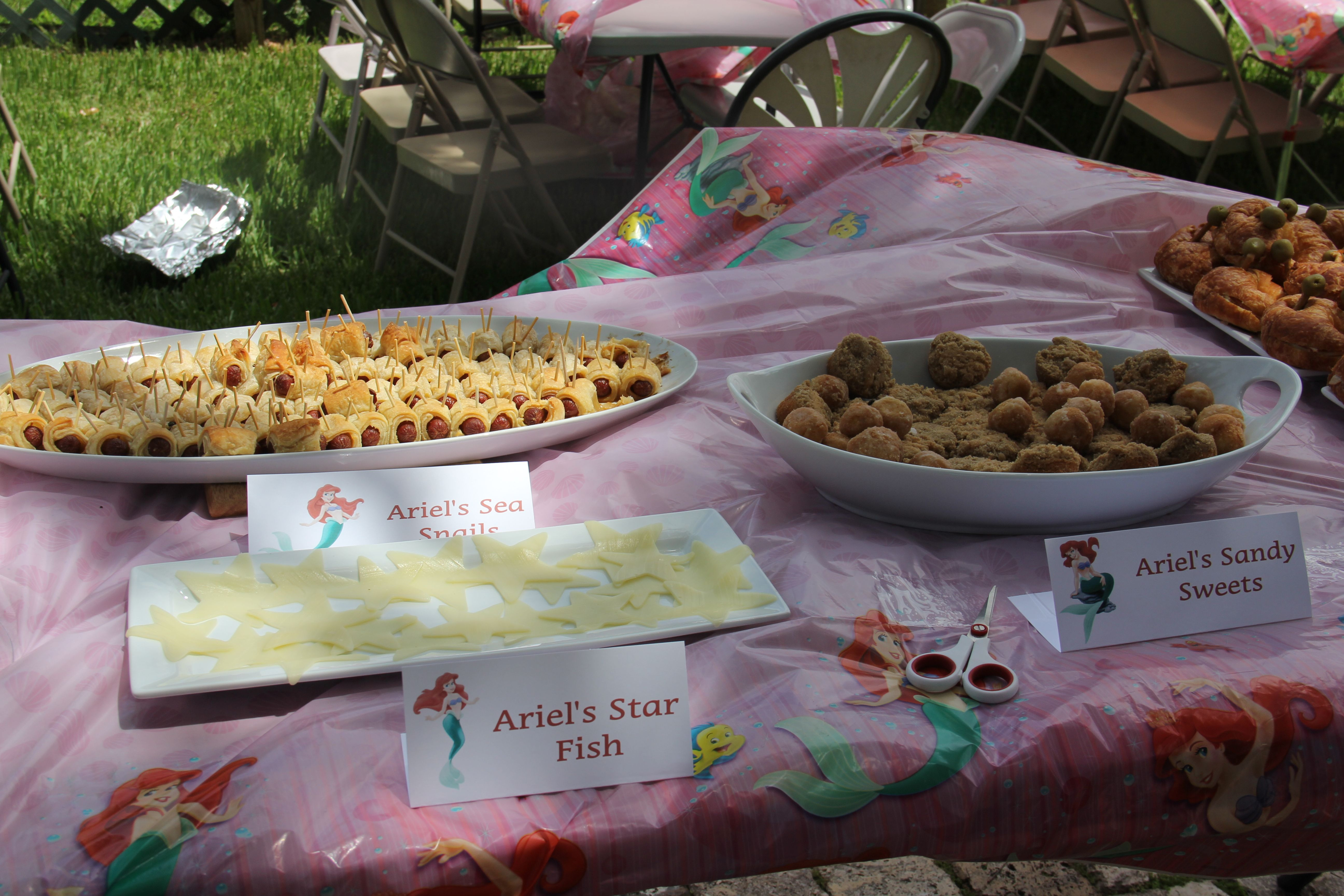 The Little Mermaid Party Food Ideas
 The Little Mermaid Party Food Ideas Ariel Cheese Star Fish