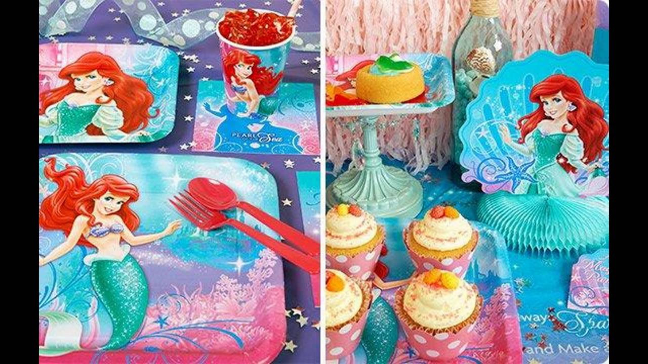 The Little Mermaid Theme Party Ideas
 Little mermaid birthday party themed decorating ideas