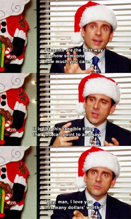 The Office Christmas Quotes
 Steve Carrell