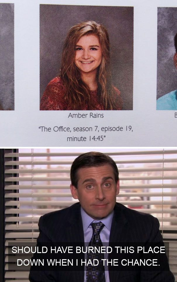 The Office Graduation Quotes
 54 Hilarious Yearbook Quotes That Are Impossible Not To