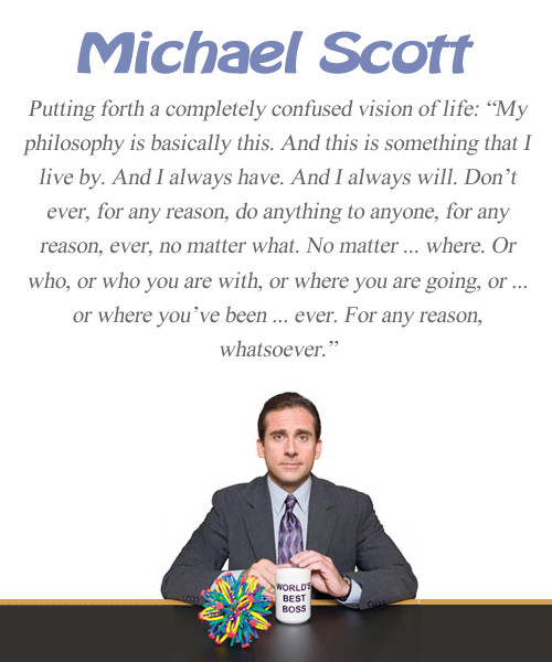 The Office Quotes About Life
 Top 10 Michael Scott quotes from The fice