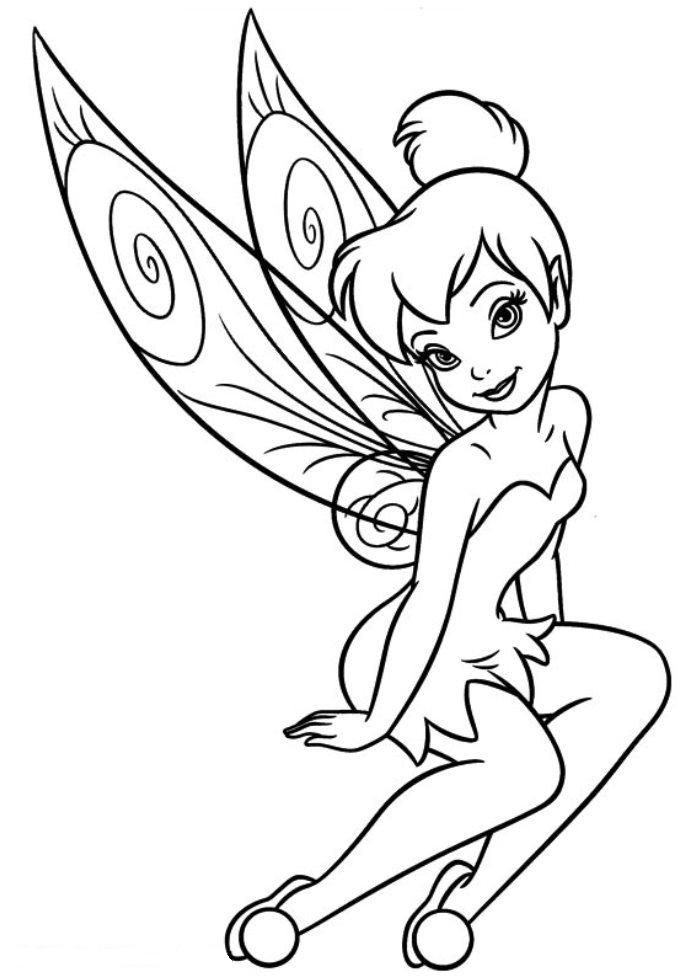 Tinkerbell Coloring Pages For Girls
 Download and Print free tinkerbell coloring pages girls