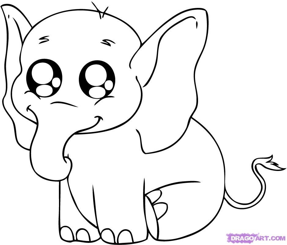 Toddler Animal Coloring Pages
 Cute Baby Animals Coloring Pages AZ Coloring Pages