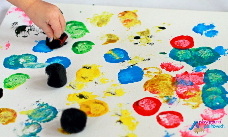Toddler Artwork Ideas
 SPLAT Toddler Process Art Inspired by Pollock