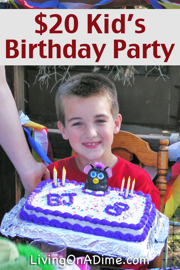 Toddler Birthday Gift Ideas
 Cheap Kids Birthday Party Ideas $20 Birthday Party