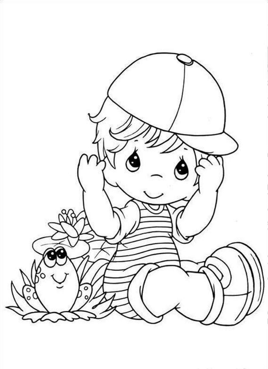 Toddler Boy Coloring Book
 baby boy coloring page