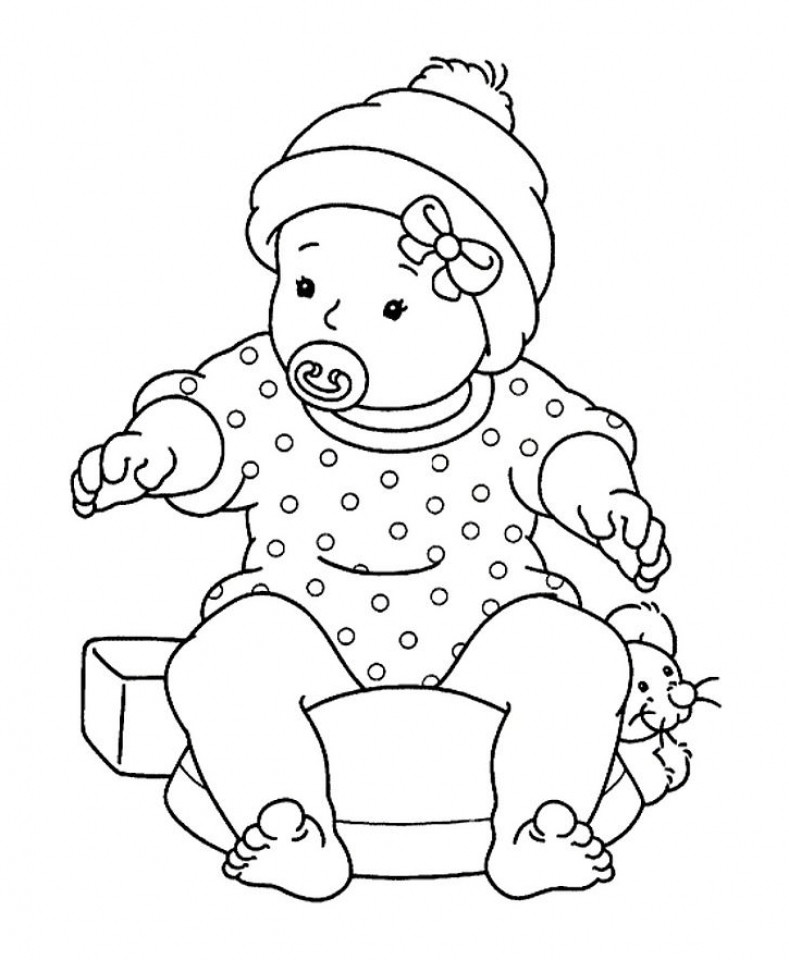 Toddler Boy Coloring Book
 Free Printable Baby Coloring Pages For Kids