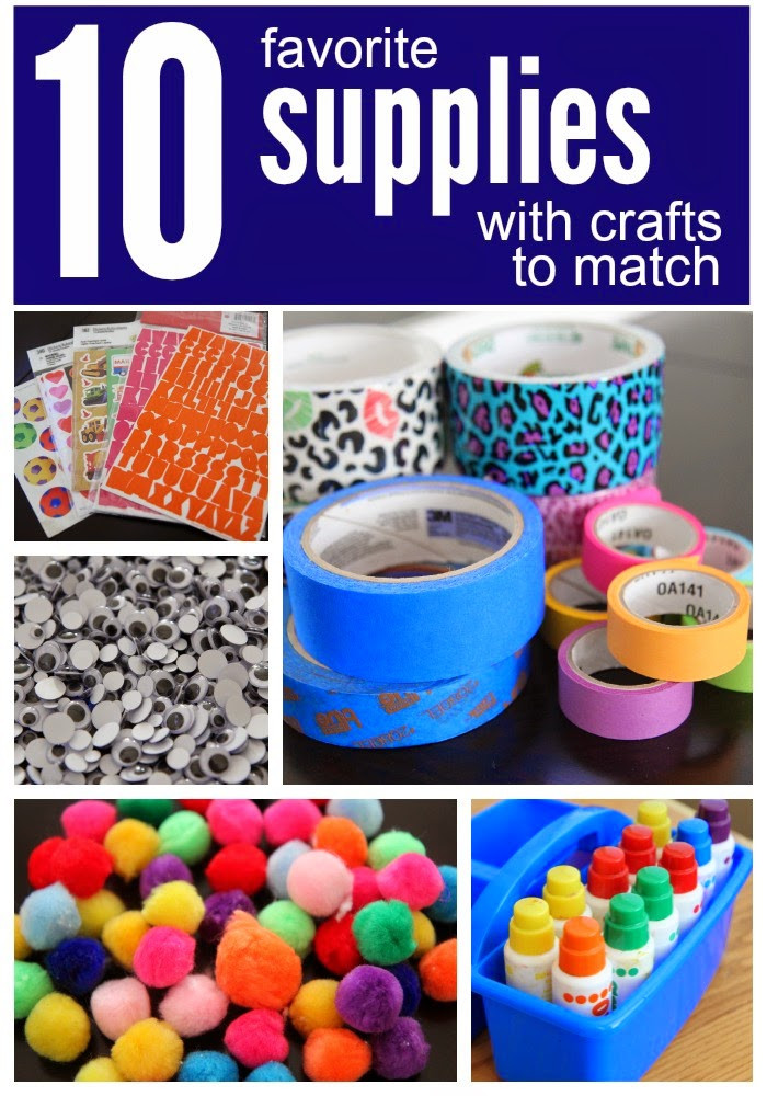 Toddler Craft Supplies
 Toddler Approved 10 Favorite Supplies with Crafts to