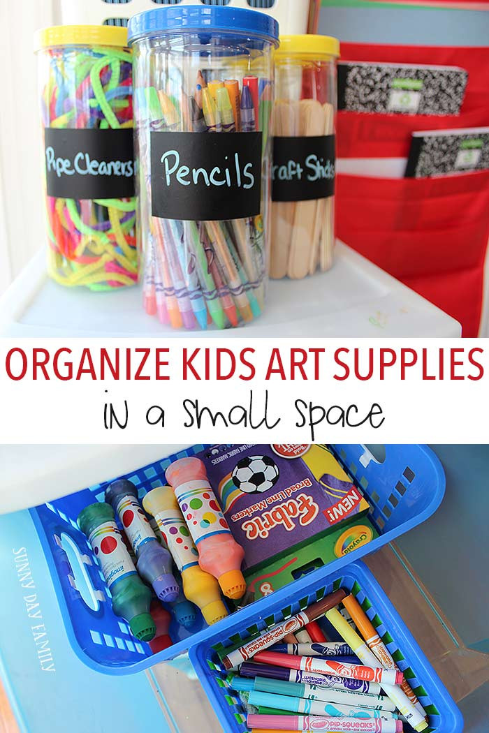Toddler Craft Supplies
 How to Organize Kids Art Supplies in a Small Space