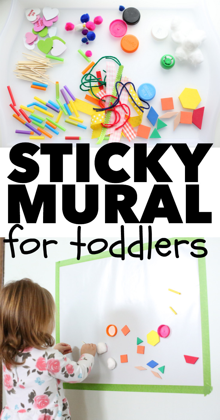 Toddler Craft Supplies
 Sticky Mural for Toddlers Toddler Activities