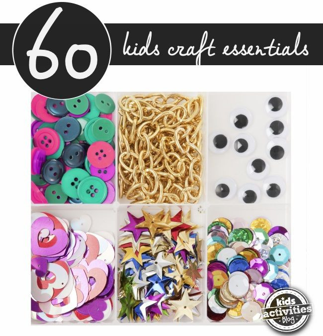 Toddler Craft Supplies
 60 Must have Craft Supplies for Kids