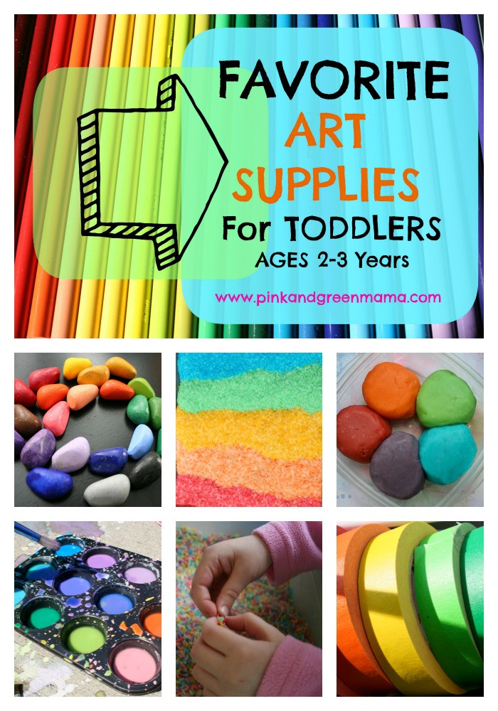 Toddler Craft Supplies
 Pink and Green Mama Making Art At Home My Favorite Art